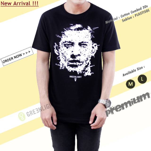 [COD] Kaos T-Shirt Distro Greenlight Aril Hitam