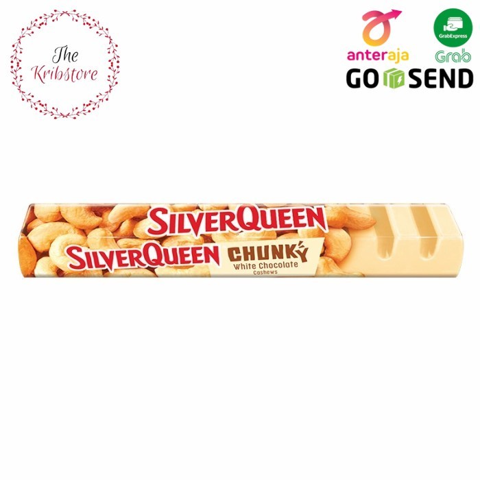

SILVERQUEEN Silver Queen Chunky Bar White Chocolate Cashew 95 gr