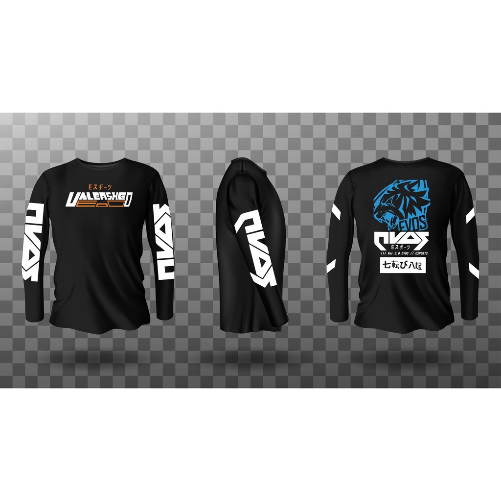 Kaos Lengan Panjang Evos Unleashed Big Size Jumbo