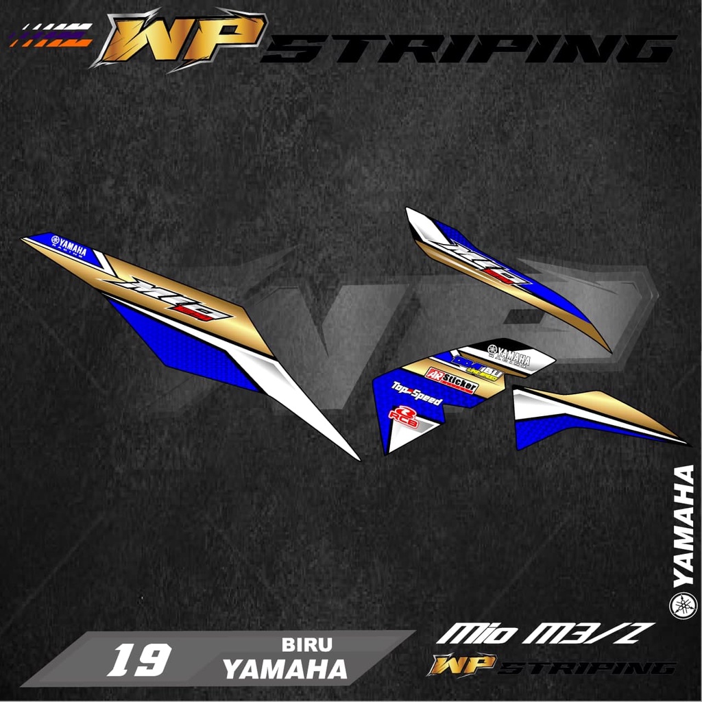 Stiker Striping MIO M3 / MIO Z / Sticker Variasi List Skotlet Motor Yamaha MIO M3 / MIO Z 19