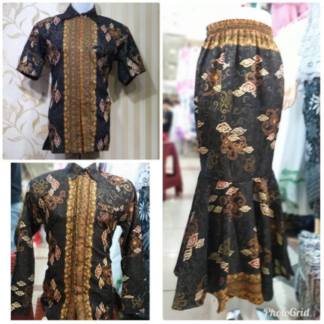 COUPLE BATIK / ROK DUYUNG / ROK LILIT / ROK PLISKET MOTIF MEGA MENDUNG