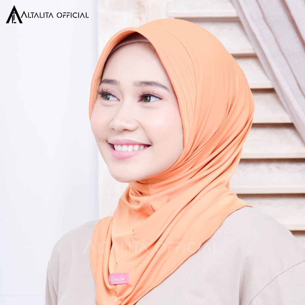 Altalita - Bergo Instant Nadira Sport Jilbab Instan Sporty Jersey Spandek Premium pet Antem Olahraga Volly Senam High Quality