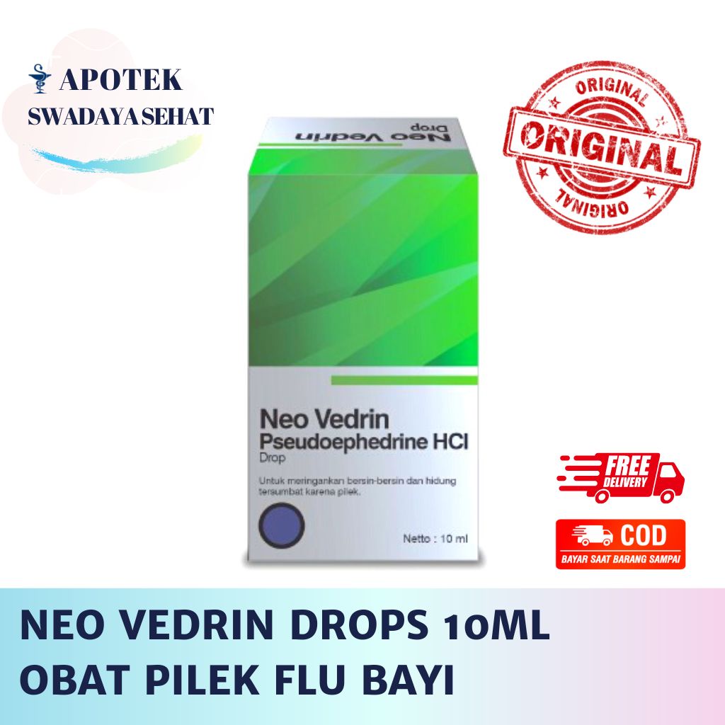 NEO VEDRIN DROPS 10 ML Obat Pilek Flu Bayi Drop