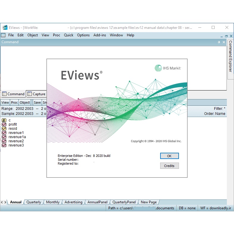 EViews 13 Enterprise Pro Edition Full Version Lifetime | Software pengolahan olah data | Eviews 10 / Eviews 12