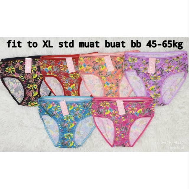 GROSIR UNDIES MOTIF GAMBAR UK XL/UNDIES