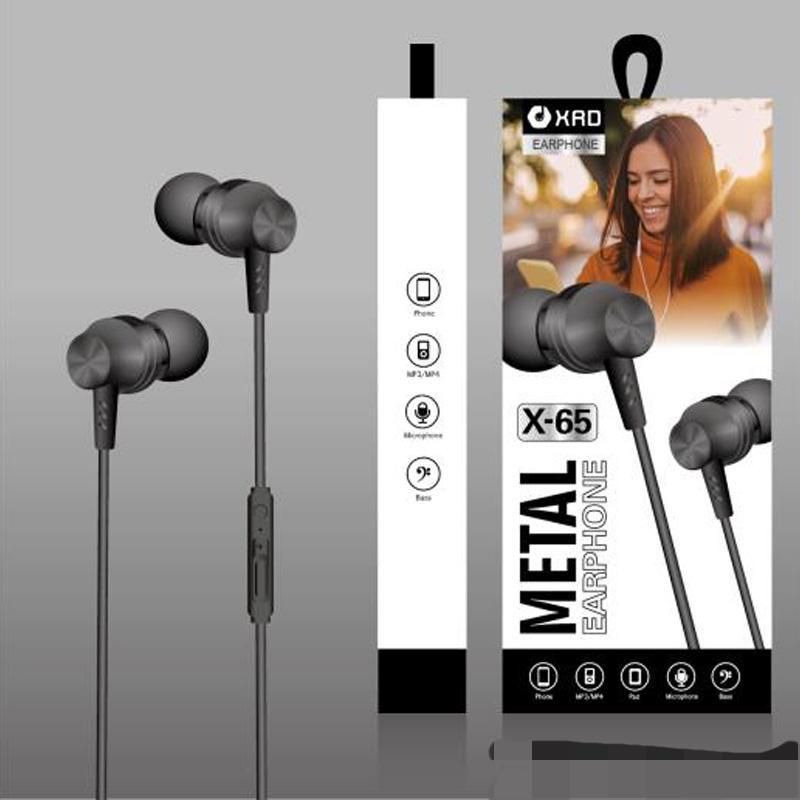 BUDS IN-HF X65 / HEADSET / HEDSET / HANDSFREE / EARPHONE XRD X65 SUPER BASS ORI