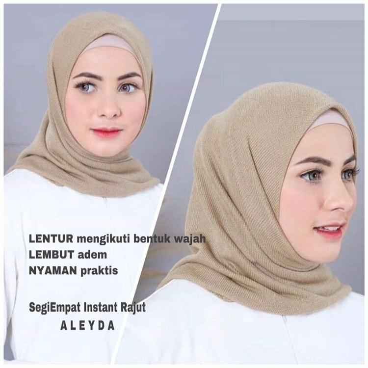 Hijab Instant Segi Empat Renda
