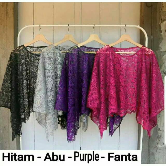 CAPE OUTER BROKAT POLOS MURAH SURABAYA