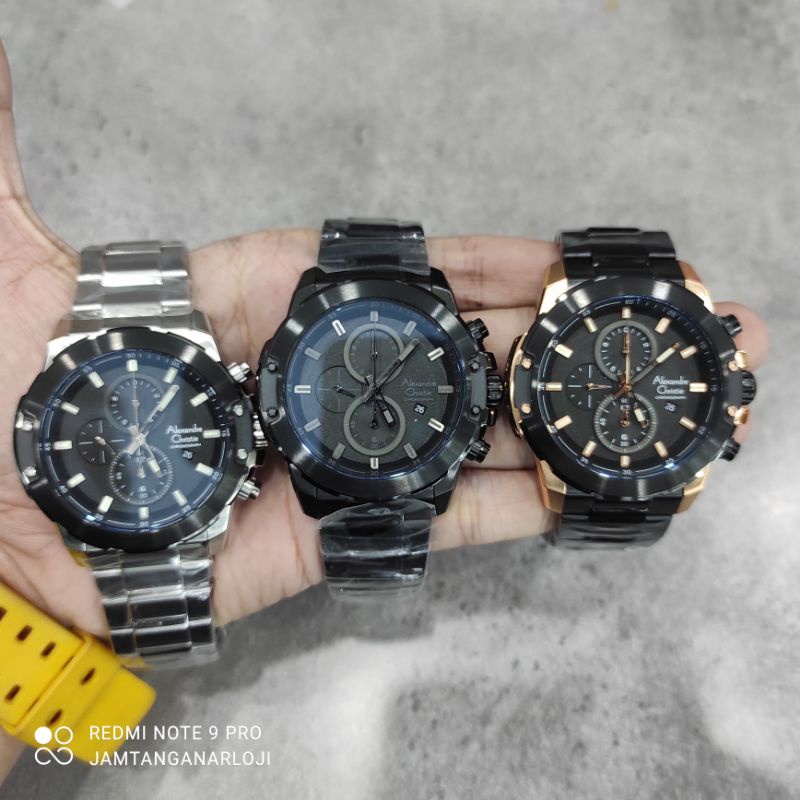 JAM TANGAN PRIA ALEXANDRE CHRISTIE AC 6583 NEW AC 6583 STAINLESS ORIGINAL