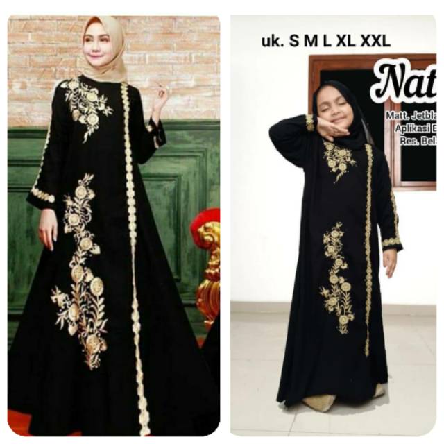 Abaya couple ibu dan anak