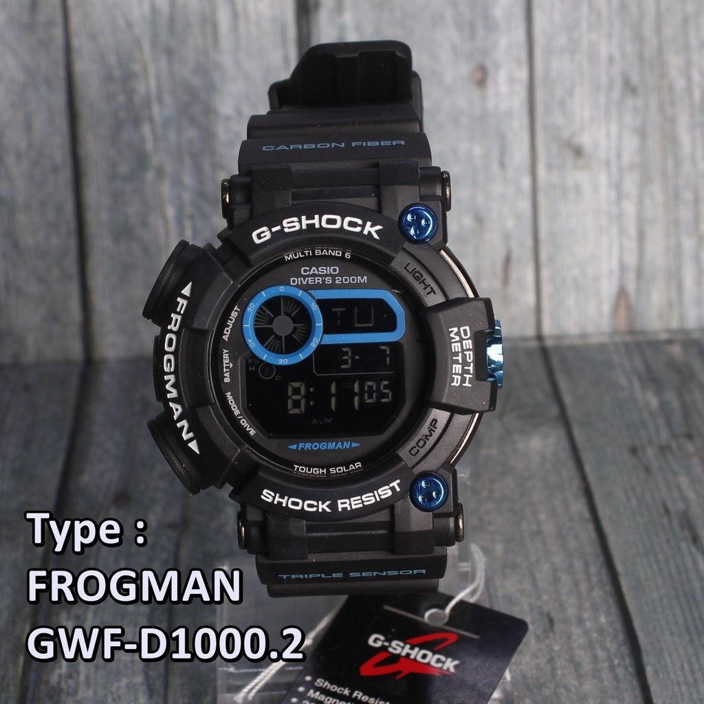 HARGA TERMURAH  G-Shock FROGMAN Casio Army Black , Jam digital pria
