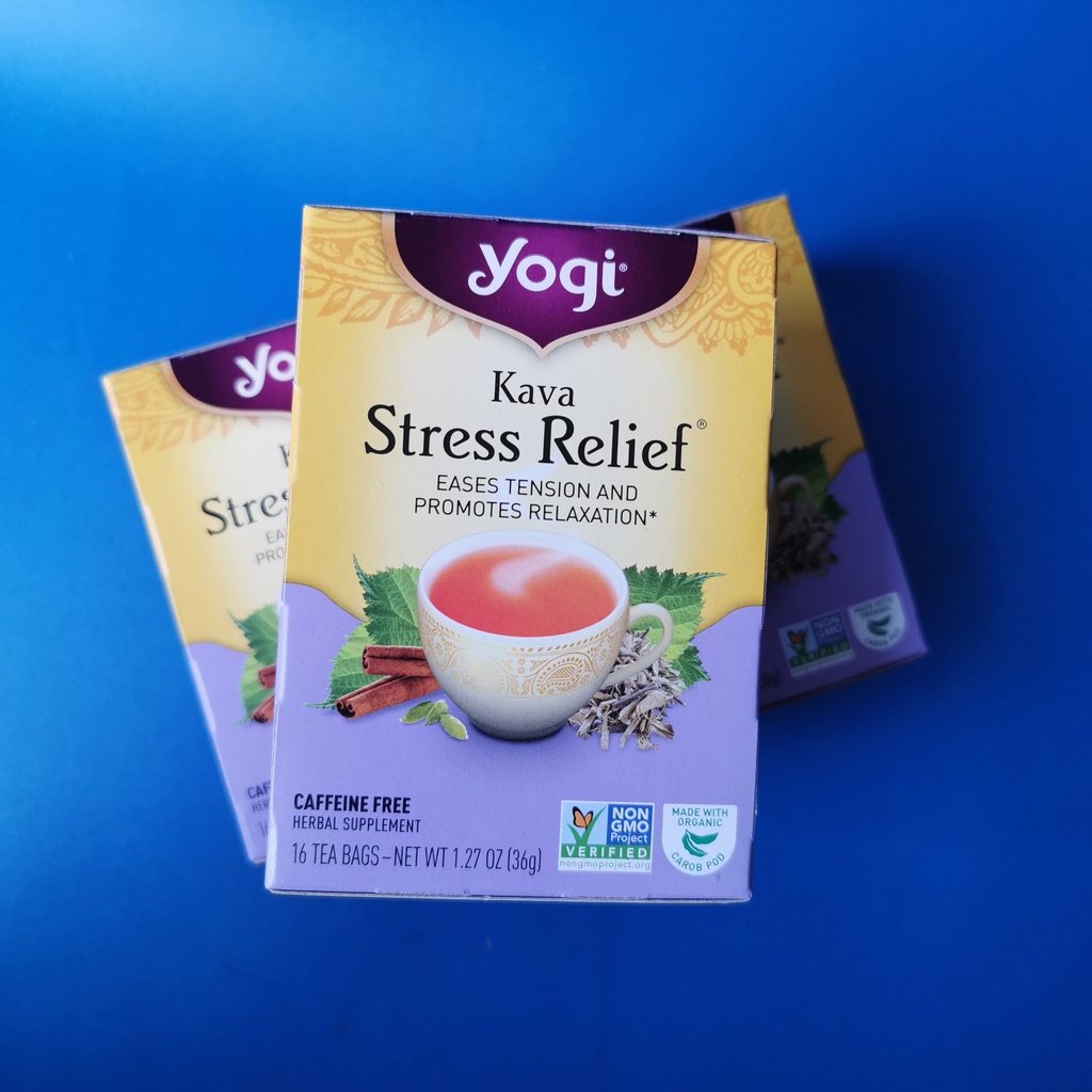 

Yogi Tea Kava Stress Relief Relax| Isi 16 Bags Teh Pereda Stress