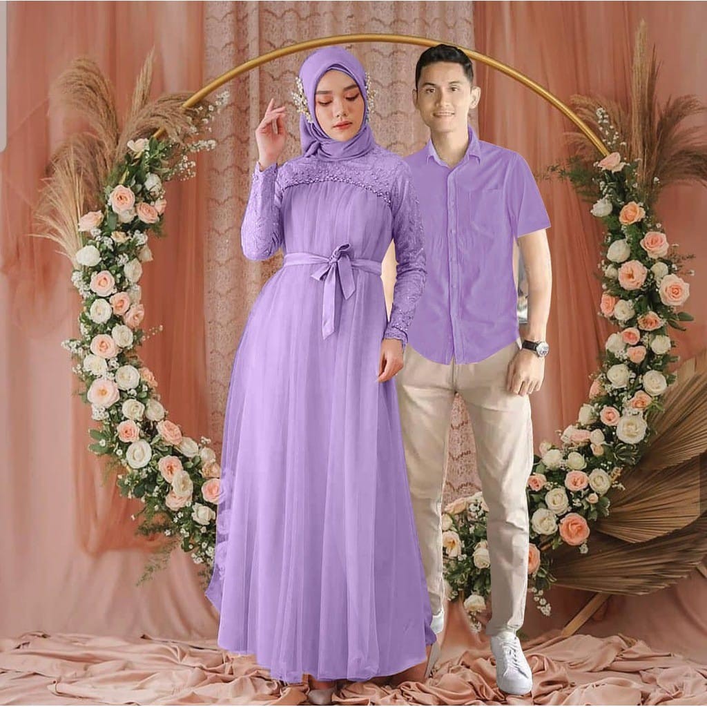 VGN COUPLE MIKAYLA / MAXI DRESS TERBARU / KEMEJA COWOK / COUPLE TERLARIS / OPEN COD