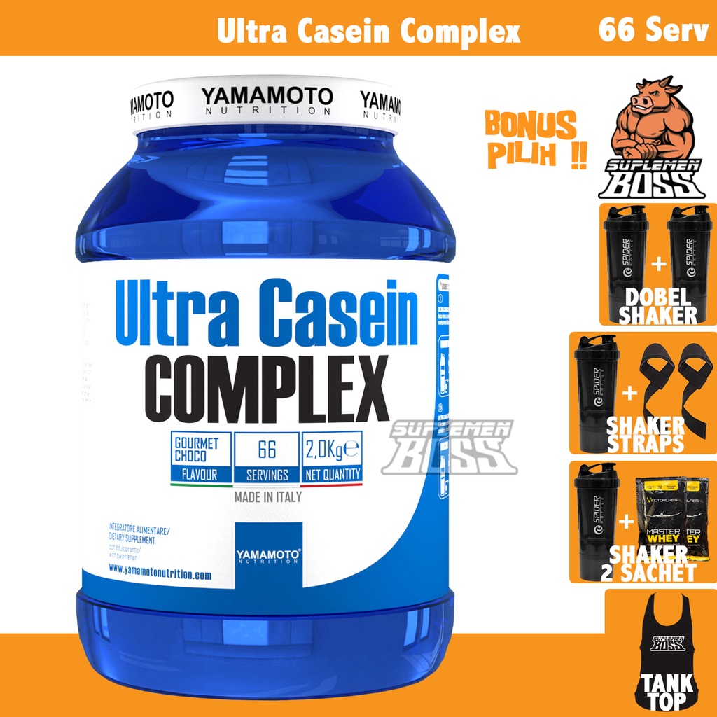 YAMAMOTO NUTRITION ULTRA CASEIN COMPLEX 66 SERVING SERV ITALY