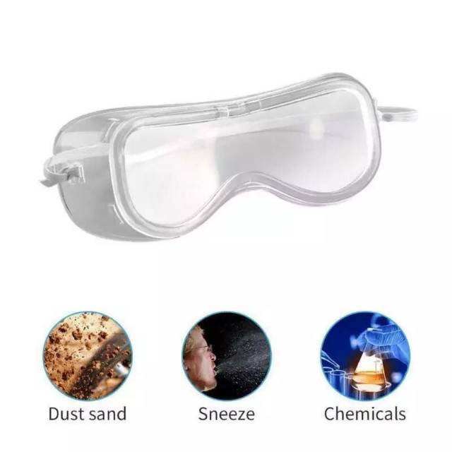 KACAMATA GOGGLES KARET / KACAMATA SAFETY / KACAMATA MEDIS DAN UMUM