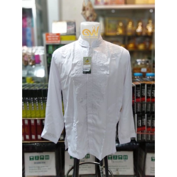 Baju Koko Mahabbah Panjang / Baju Koko Putih Lengan Panjang / Koko Lengan Panjang