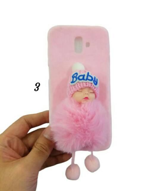 Case luxury bulu cute casing Samsung J6 plus 2018