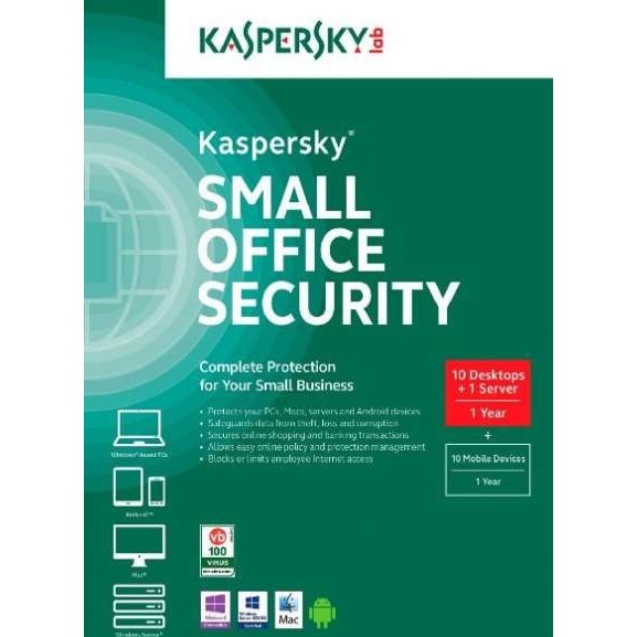 Kaspersky Small Office Security For 10 pc . Original License KSOS