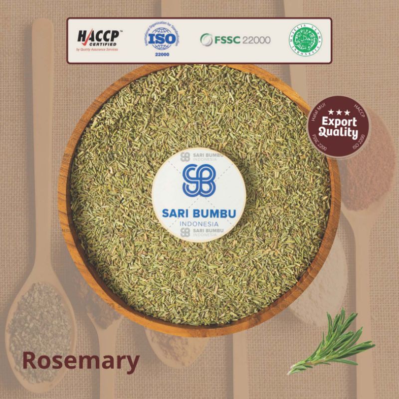 

Rosemary Pasar Bumbu - Bumbu Dapur Halal kualitas ekspor 20gr, 50gr, 100gr, 250gr