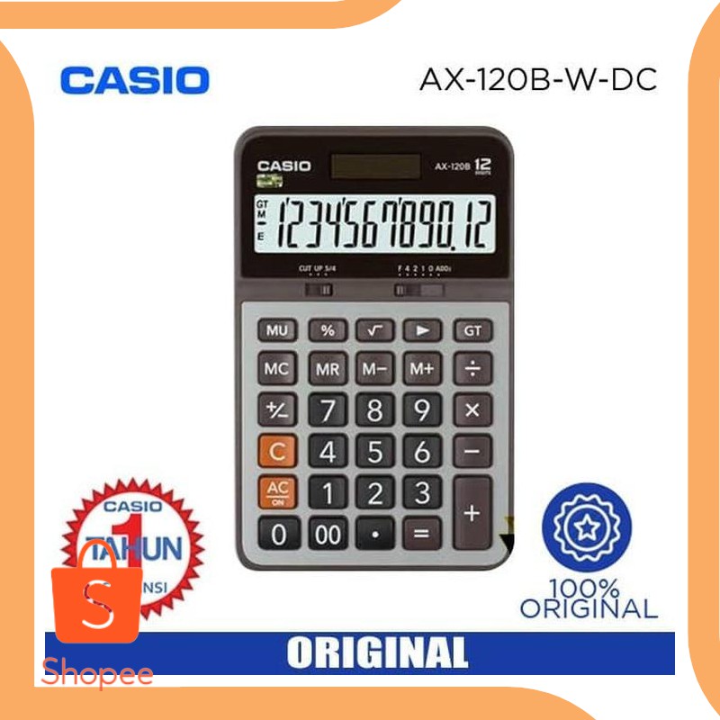 

Jual perkakas Calculator Casio AX-120B - Kalkulator Desktop AX 120 B Origin Berkualitas