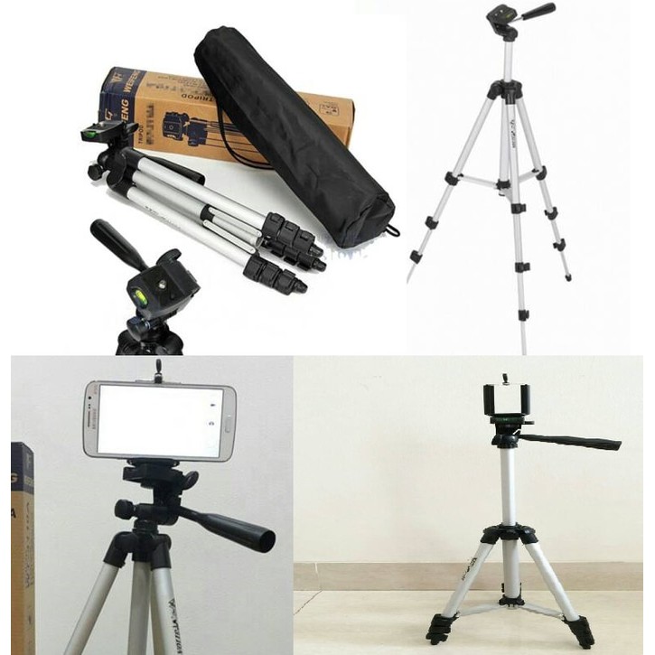 Tripod WEIFENG WT 3110A aluminium portable tripod camera or handphone penyangga hp