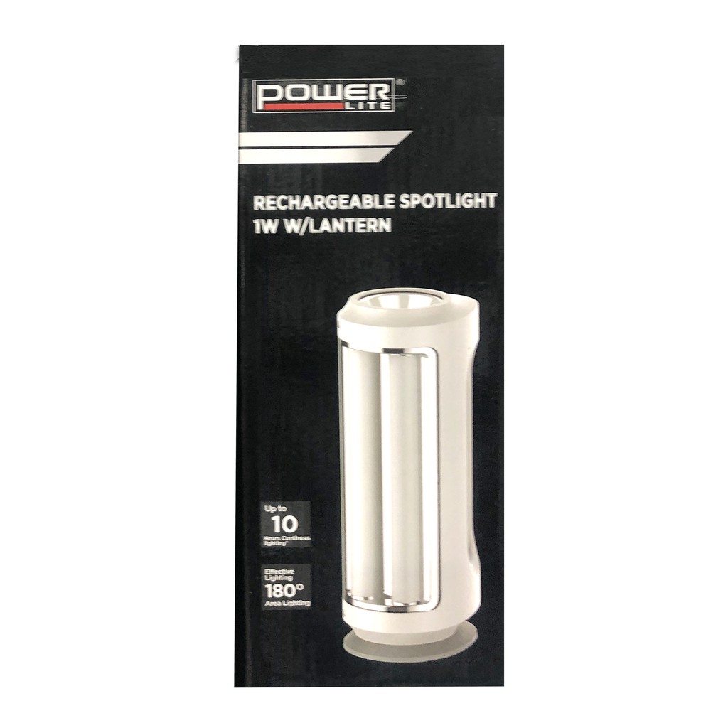 Powerlite Rechargeable Lampu Emergency Senter Dengan Lentera Daya 1 Watt