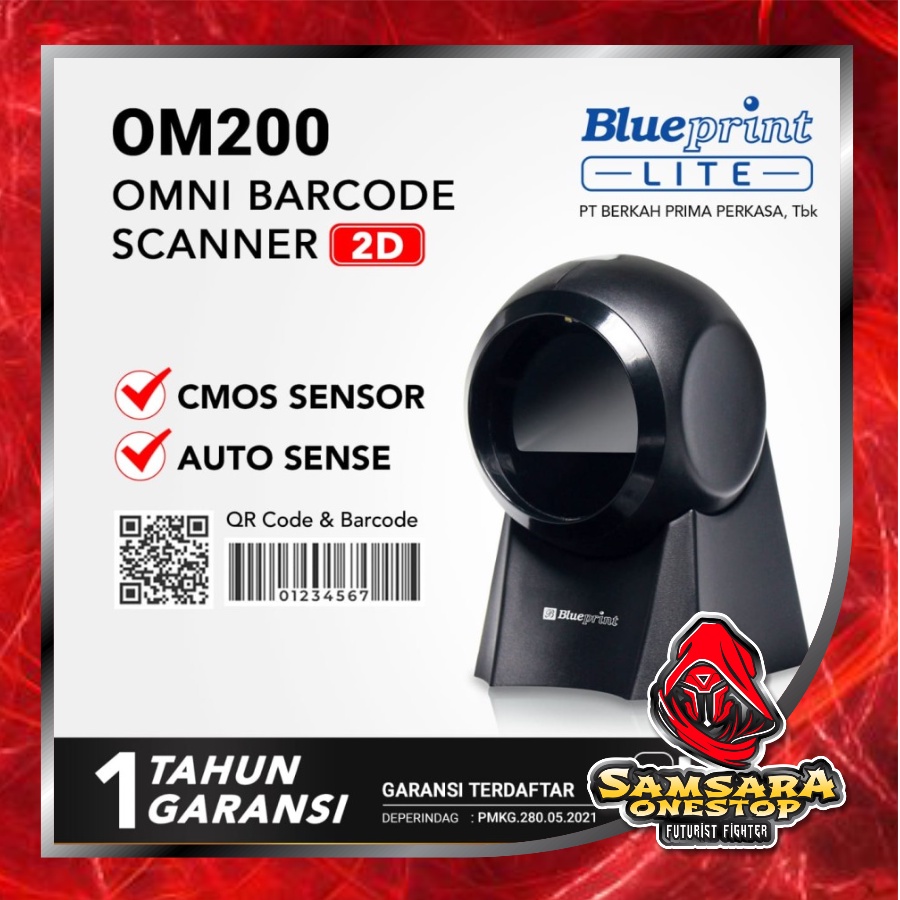 Barcode scanner Omni OM200 BLUEPRINT 2D Auto Scan QR code Barcode