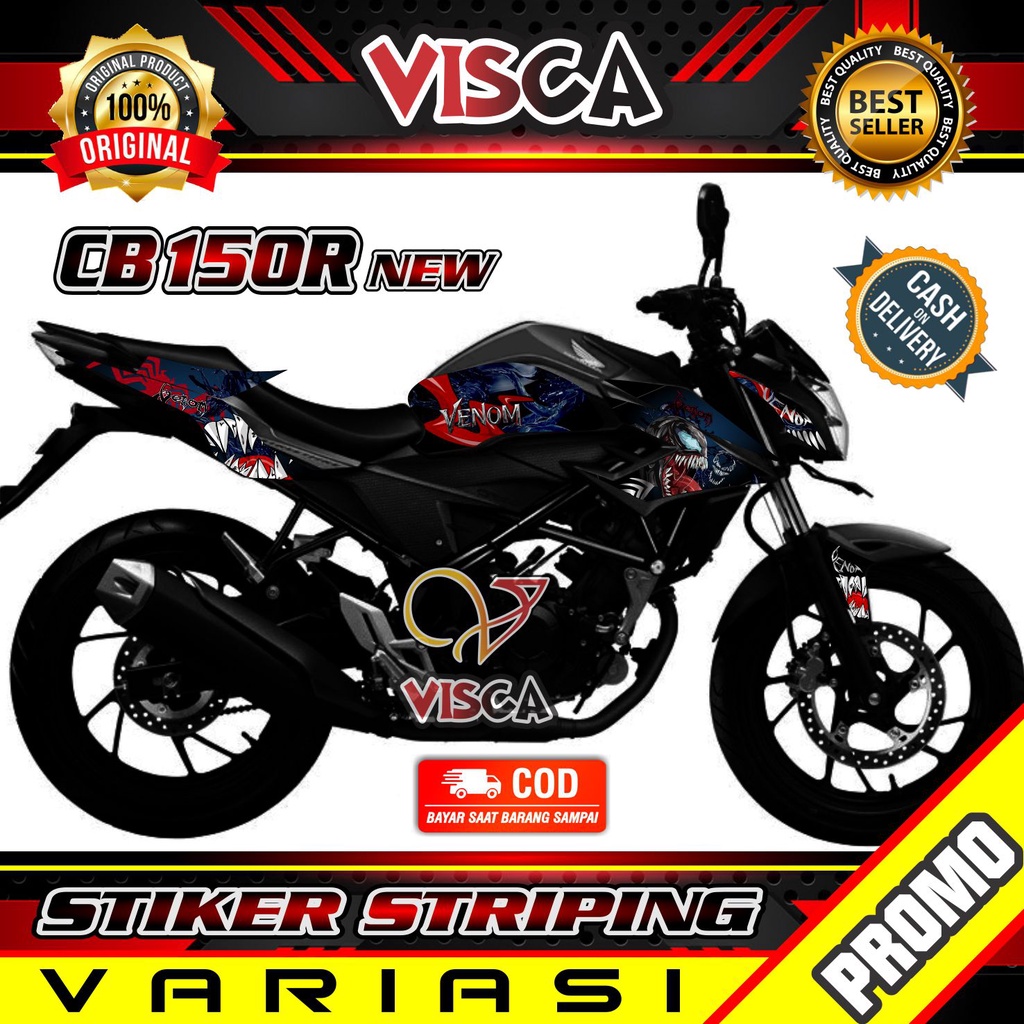 Striping CB 150R New - Stiker Sticker Striping Variasi Lis Honda CB 150R New Venom - Striping Hologr