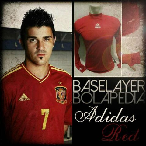 baselayer longsleeve thumbhole adidas merah-manset futsal-jersey bola