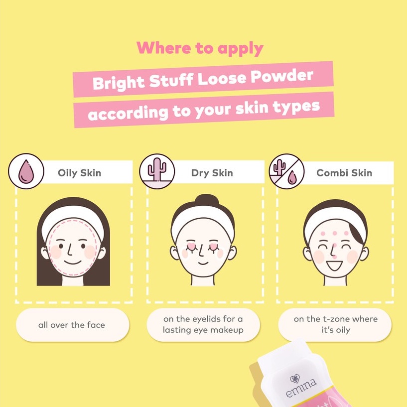 Emina Bright Stuff Loose Powder 55 g - Bedak Tabur