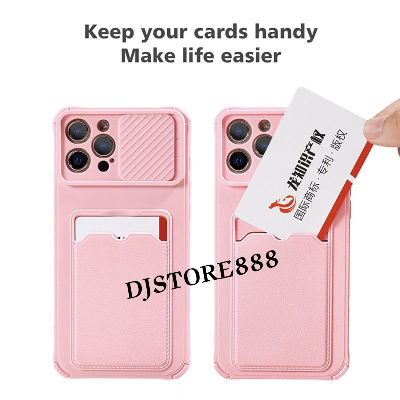 OPPO A77S/ A57 2022/ A96/ A95/ A74 4G/ A16/ A15/ A15S/ A12/ A11K/ A9 2020/ A5 2020/ A7/ A5S/ A3S/ F9/ SOFT CASE MACARON SLIDE CAMERA + SLOT CARD