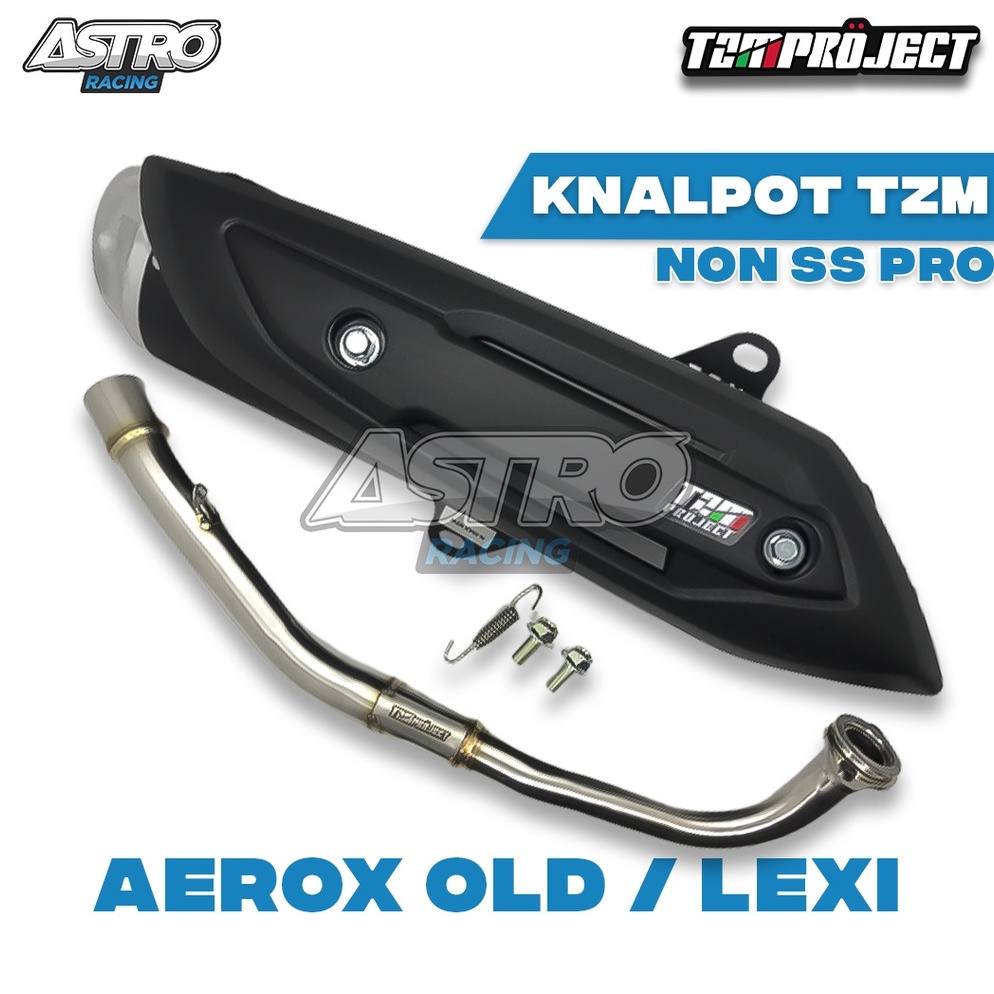 Knalpot TZM Project Racing Vario 125 Vario 150 NMAX AEROX PCX 150 Kenalpot Racing TZM STD NON SS PRO Full Package-AEROX 2015-2019 OLD