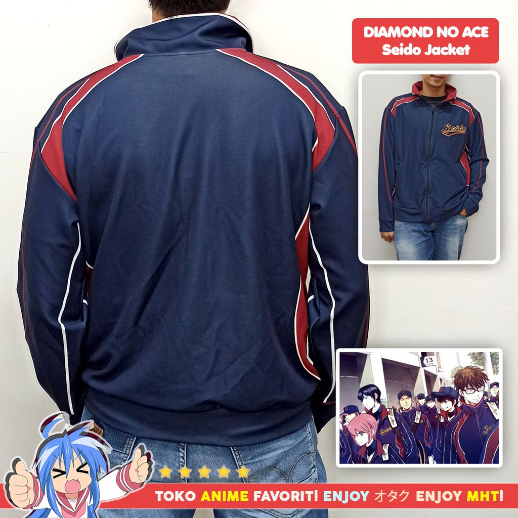 Jaket Anime Diamond no Ace Seido Kostum Cosplay