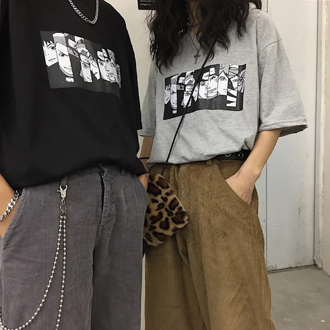 Tshirt Oversized Akatsuki Organisation Streetwear Anime
