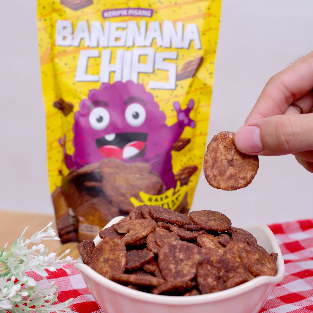 

Snack Enak Murah / Keripik Pisang Rasa Cokelat / Bangnana Chips