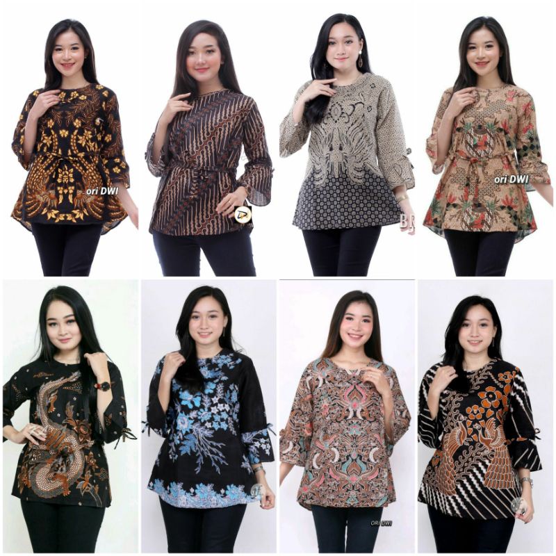 GROSIR FOURFASHION BLOUSE MIORA CUTESTYLE NO.344 BLOUSE BATIK I.78758598.1552438221