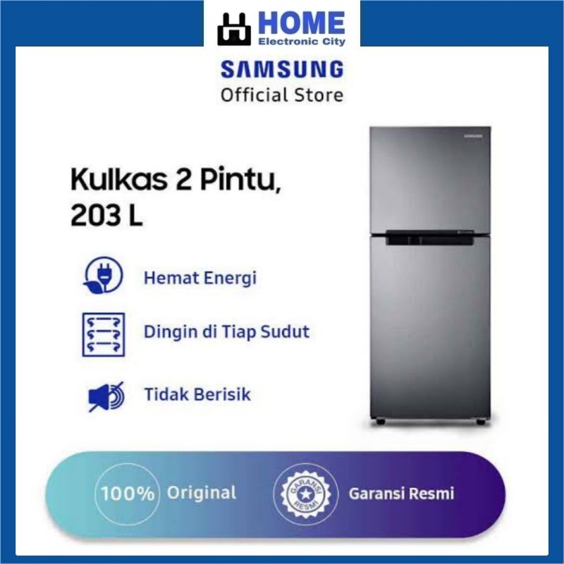 Samsung Kulkas RT19M300BGS 2 Pintu 210 Liter Garansi Resmi