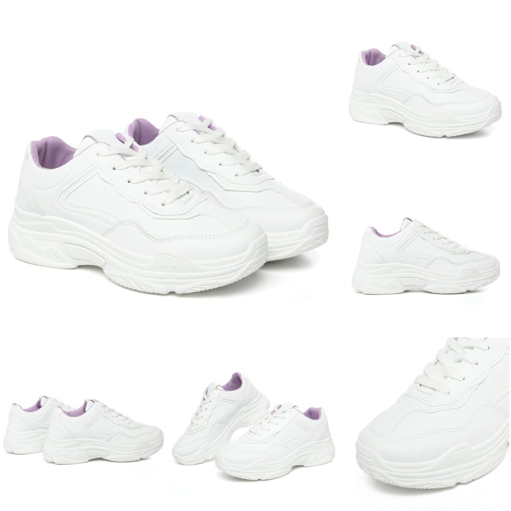 PVN Jimin Sepatu Sneakers Wanita Sport Shoes 512 White-5