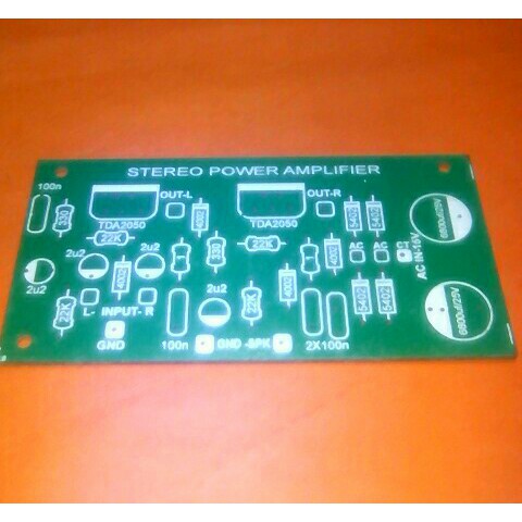 PCB power amplifier stereo TDA2050