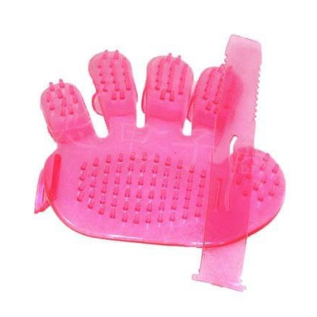 Pet Wash Brush Sisir Grooming Pet Mandi Kucing Anjing FEZONE