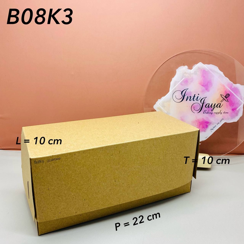 

Kotak Kraft isi 10 pcs 22cm x 10cm x 10cm (B08K3)