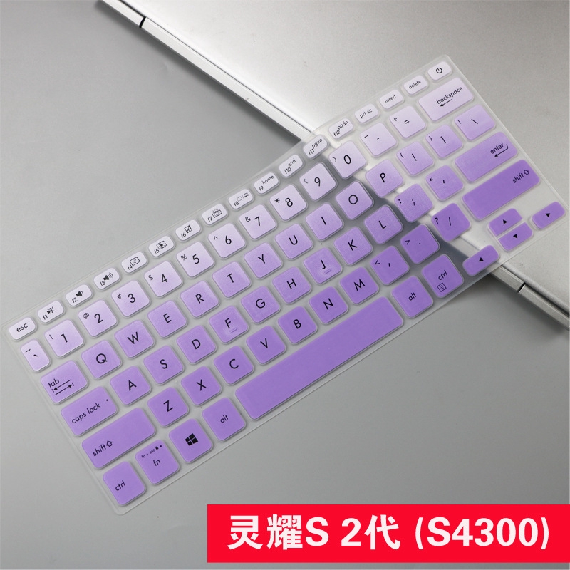 Cover Pelindung Keyboard Laptop Bahan Silikon Ultra Tipis Lembut Untuk Asus S2 S4300 14 Inci