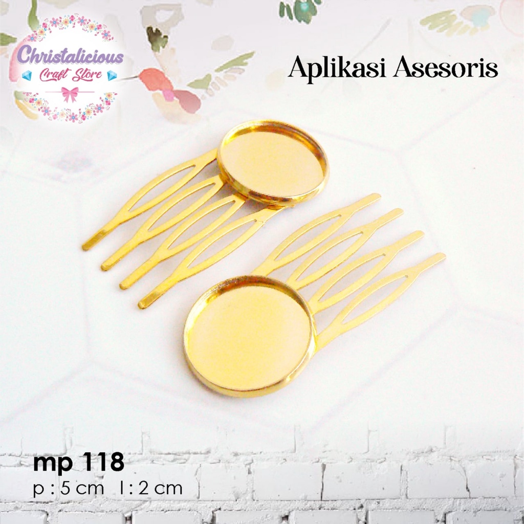 Sirkam gold gigi 4, sirkam rambut gold, sirkam rambut silver, aksesories sirkam rambut, sirkam bahan