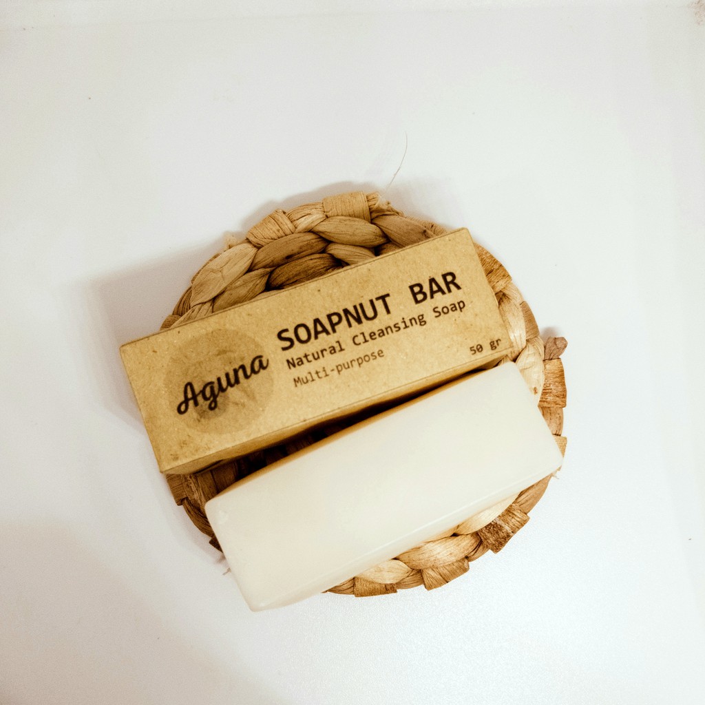 AGUNA SABUN LERAK BATANG NATURAL SOAP NUT | DETERJEN CUCI BAJU BATIK PIRING PEL ALAMI