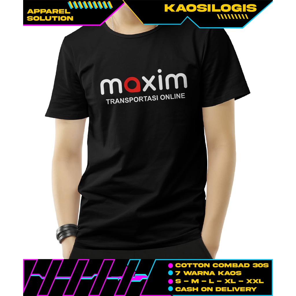 Kaos Maxim Logo Indonesia - Kaosilogis