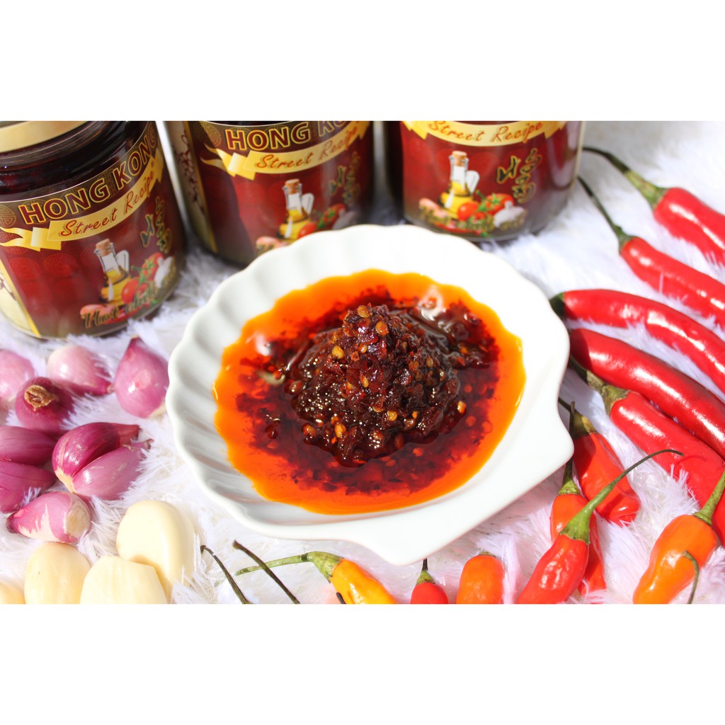 

05 premium hot chili oil sambal cabe saos saus pedas dimsum chili oil ebi scallop bumbu dapur