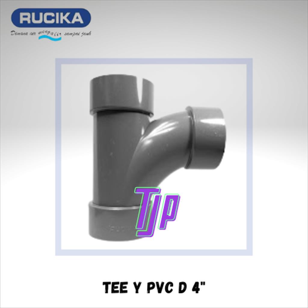 TEE Y PVC D RUCIKA 4&quot;