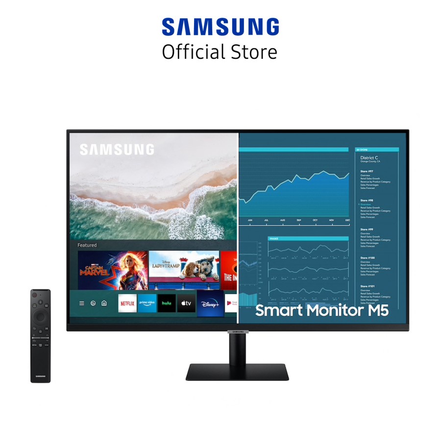 Samsung Smart Monitor 27 Inch S27AM500 1080p Tizen OS - LS27AM500NEXXD