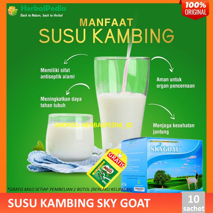 

Sky Goat Susu Kambing Etawa Susu Murni Original Murah | Lebih Baik dari Susu Sapi | Menjaga Kesehatan Jantung