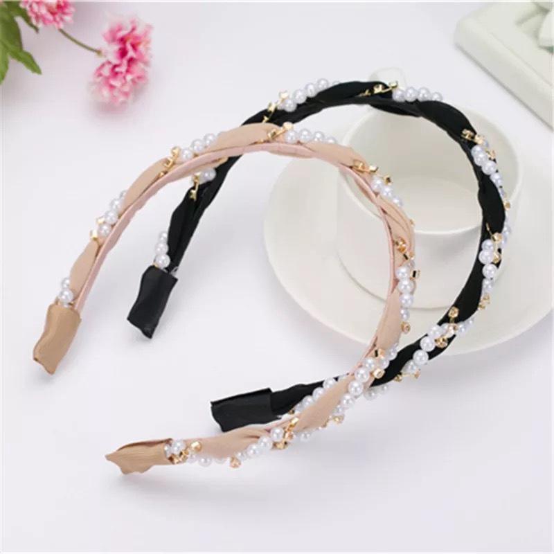  Ikat  Rambut  Bando Headband Mutiara  Korea Untuk Wanita 